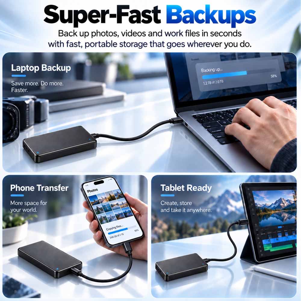 π 2026βs Most Popular Portable SSD β Premium Type-C Mini Storage | 500GB / 1TB / 2TB