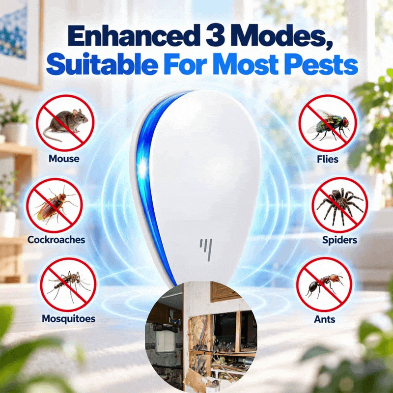 Ultrasonic Pest Repeller – Chemical-Free Home Protection for 40+ Pests