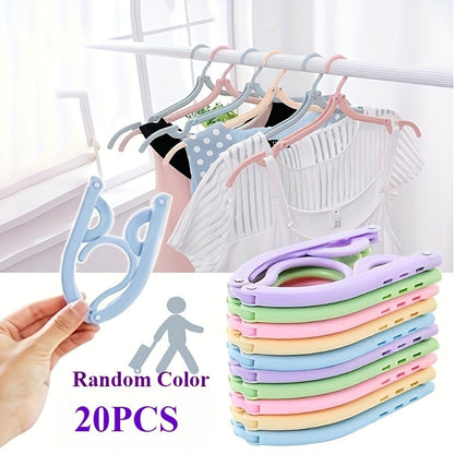 ✈️ 20Pcs Portable Folding Travel Hangers