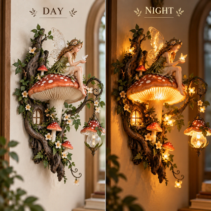 ✨ 50% OFF — Enchanted Mushroom Fairy Wall Light 🧚