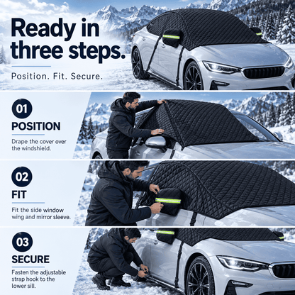 Magnetic Windshield Protector – Snow, Ice & All-Weather Car Cover❄️❄️