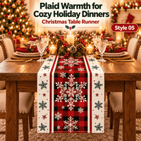 Red Snowflake Plaid