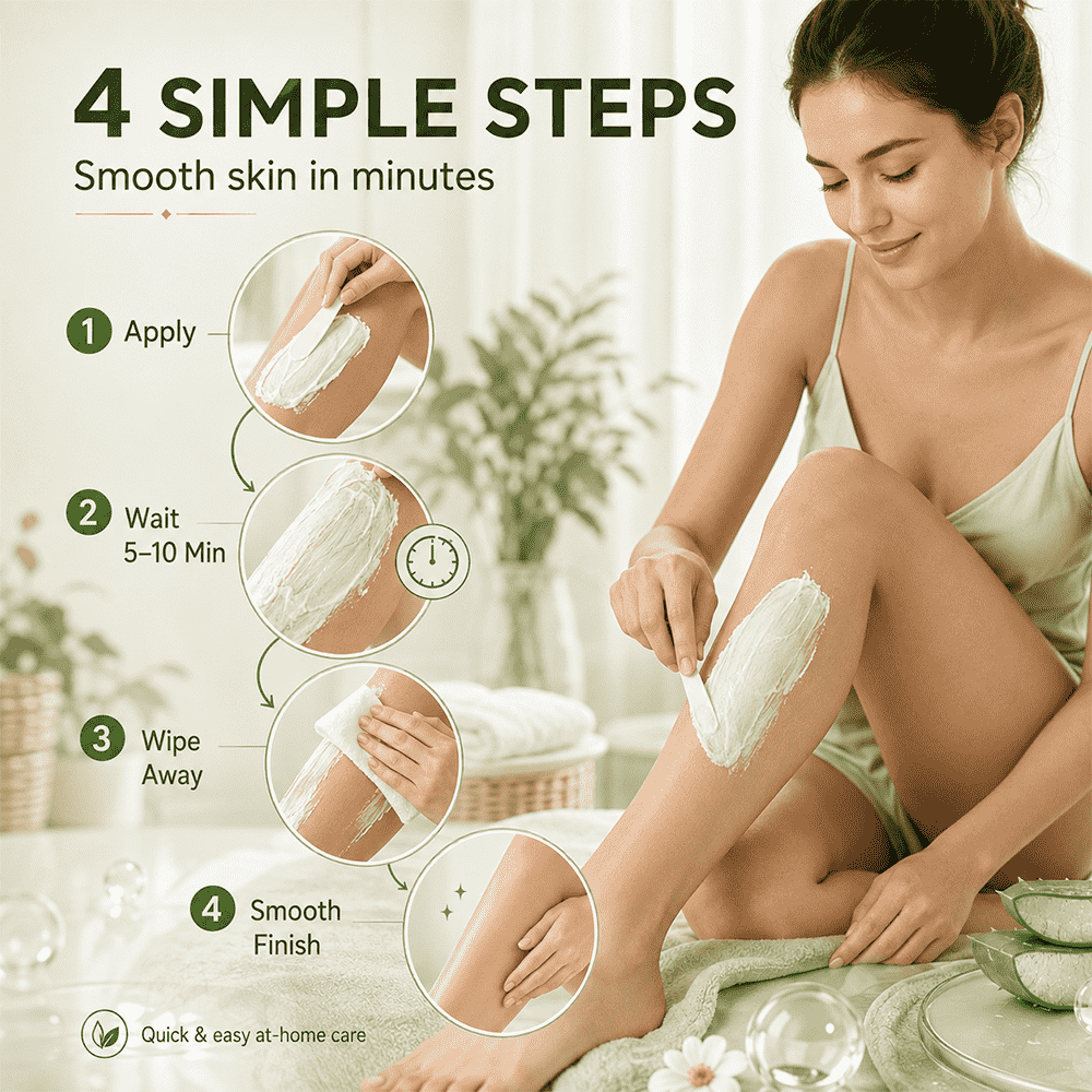 Gentle & Effective Hair Removal Cream – Smooth Skin Without Irritation