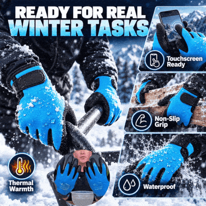 Fleece-Lined Waterproof Winter Gloves – Warm, Dry & Ready for Any Job!