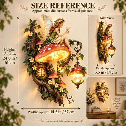✨ 50% OFF — Enchanted Mushroom Fairy Wall Light 🧚