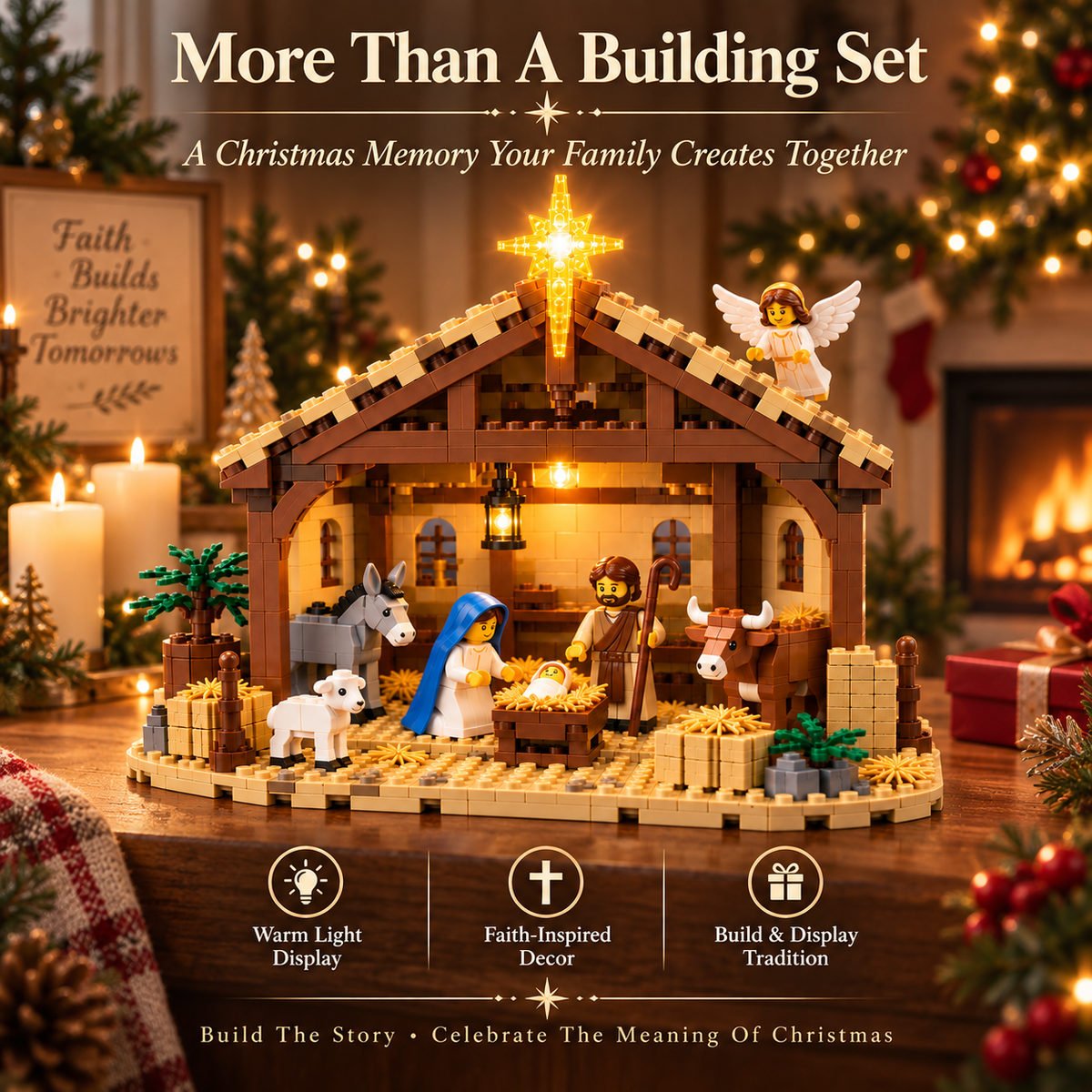 🔥Last Day 90% OFF🔥🌟The Nativity Story Building Block Set🎄