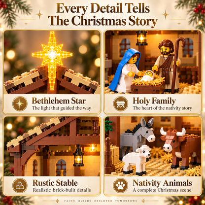 🔥Last Day 90% OFF🔥🌟The Nativity Story Building Block Set🎄