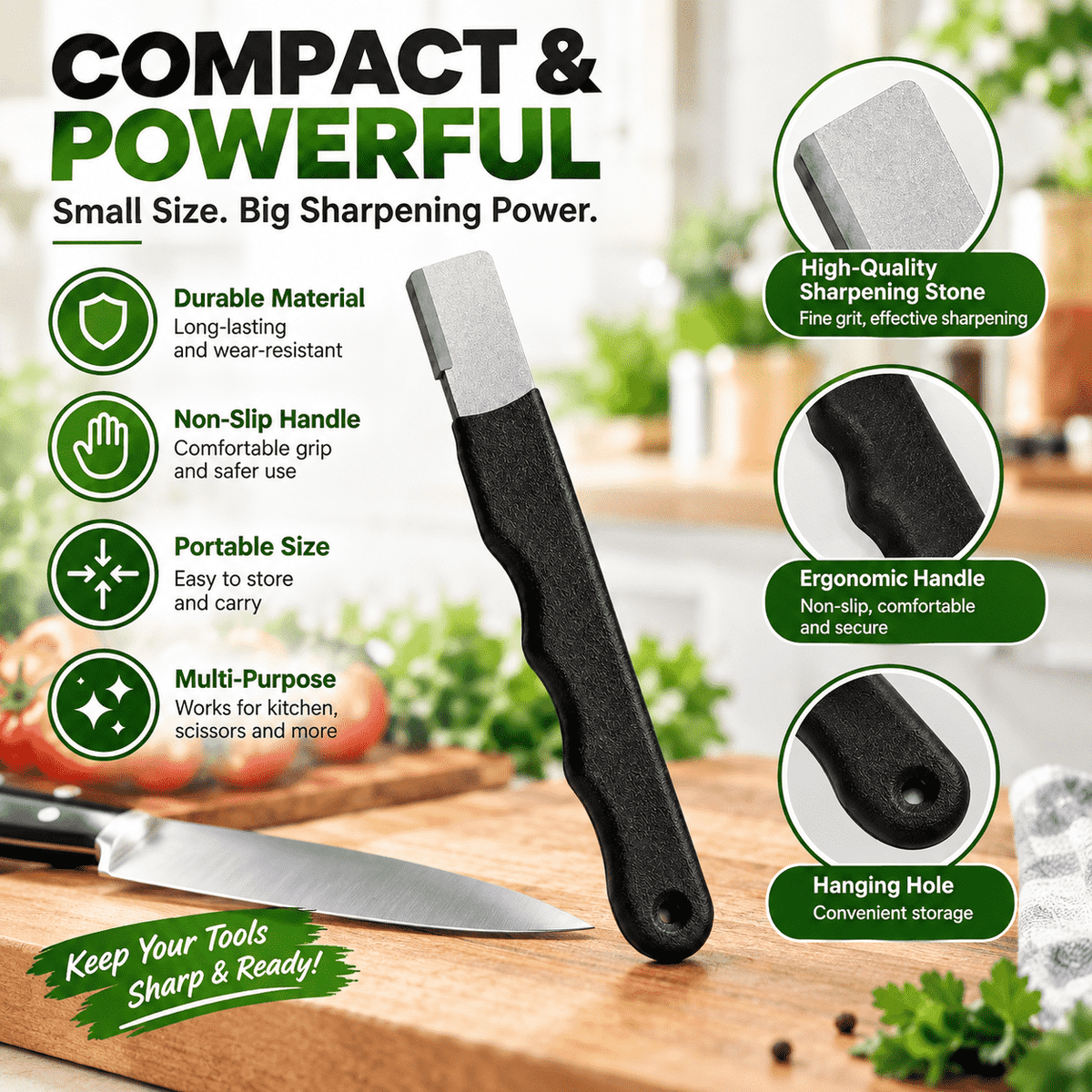 🔪 2026 Multi-Function Knife Sharpener – Restore Dull Blades Fast With 3-in-1 Sharpening System ✨
