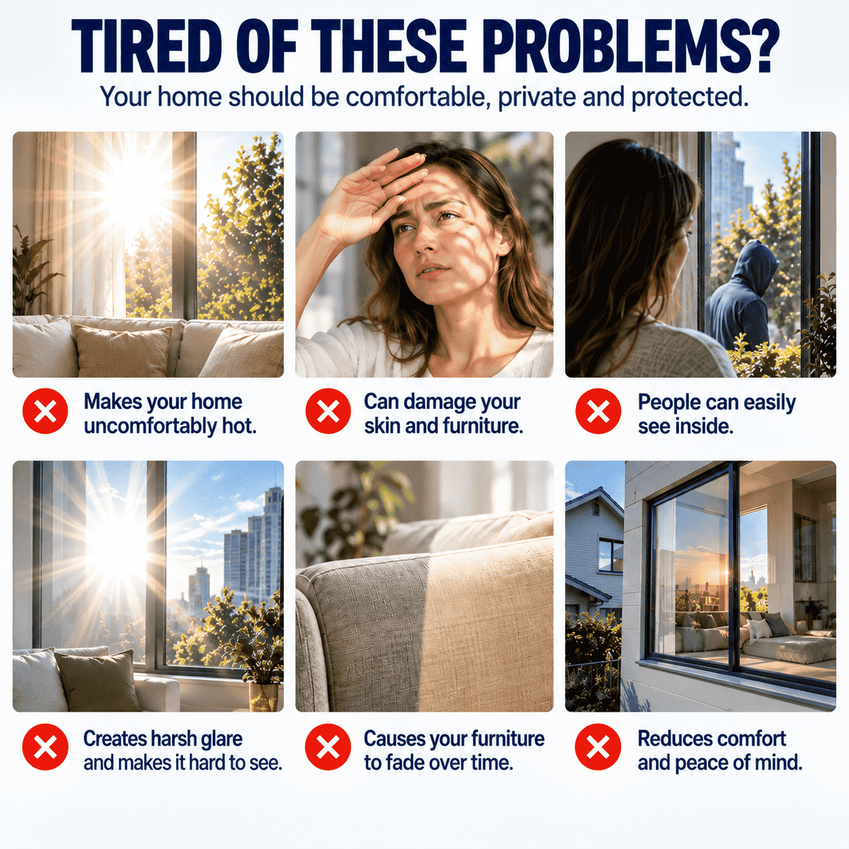 Window Privacy Film – One-Way Privacy, UV & Heat Protection