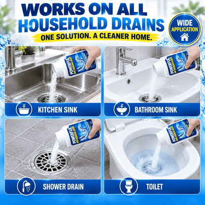 Powerful Pipe Dredging Agent for Kitchen and Toilet Pipelines - Dissolves 200+ Blockages and Kills 99% of Bacteria