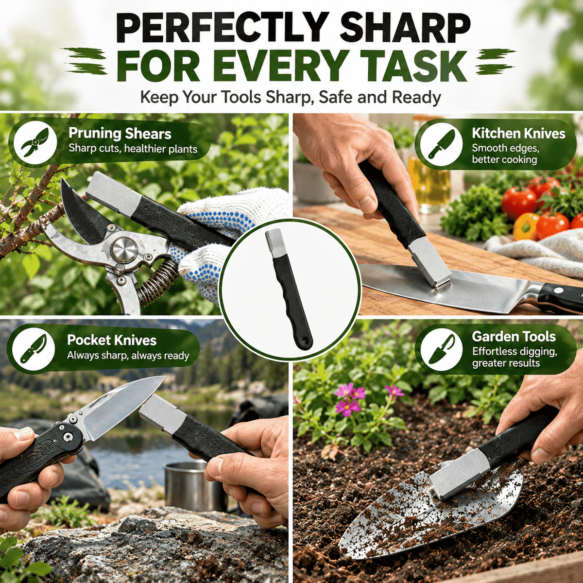 🔪 2026 Multi-Function Knife Sharpener – Restore Dull Blades Fast With 3-in-1 Sharpening System ✨