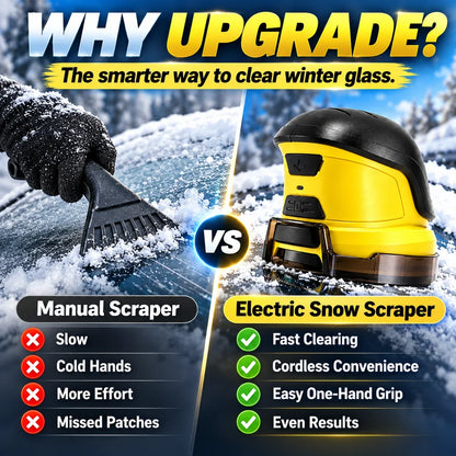 Cordless Electric Ice Scraper | Fast Ice Removal, Scratch-Safe Design❄️
